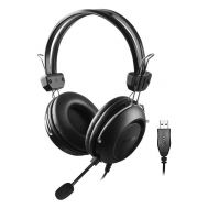 A4TECH Headset HU-35, USB, 40mm ακουστικά, 102 dB, μαύρα A4Tech HU-35 Over Ear Multimedia Ακουστικά 40mm με μικροφωνο και σύνδεση USB-A | ΜΙΚΡΟΦΩΝΑ Η/Υ στο smart-tech.gr