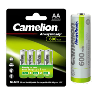 R06AA600mAh-BP4 ΜΠΑΤΑΡΙΑ CAMELION ALWAYS READY AA CAMELION | ΕΠΑΝΑΦΟΡΤΙΖΟΜΕΝΕΣ ΜΠΑΤΑΡΙΕΣ ΝΙΚΕΛΙΟΥ ΜΕΤΑΛΛΟΥ (Ni-Mh) στο smart-tech.gr