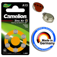 A13-BP6 Μπαταρια Camelion Ακουστικων Βαρηκοιας Camelion | ΜΠΑΤΑΡΙΕΣ ΑΚΟΥΣΤΙΚΩΝ ΒΑΡΗΚΟΪΑΣ στο smart-tech.gr
