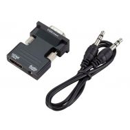 POWERTECH αντάπτορας HDMI (F) σε VGA (M) CAB-H120 με audio, μαύρο | Λοιπά Καλώδια, Adaptors & Μετατροπείς στο smart-tech.gr