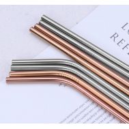 Σετ μεταλλικά καλαμάκια & βουρτσάκι καθαρισμού CLN-0021, 9τμχ | Κουζίνα στο smart-tech.gr