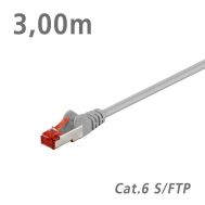 93571 ΚΑΛΩΔΙΟ Patch Cat.6 S/FTP (PiMF) Grey 3.00m | PATCH CORD CAT 6 στο smart-tech.gr
