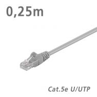 68611 ΚΑΛΩΔΙΟ Patch Cat.5e U/UTP Grey 0.25m | PATCH CORD CAT 5e στο smart-tech.gr