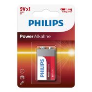 PHILIPS Power αλκαλικές μπαταρίες 6LR61P1B/10, 6LR61 9V, 1τμχ | ΑΛΚΑΛΙΚΕΣ ΜΠΑΤΑΡΙΕΣ στο smart-tech.gr