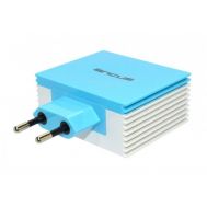 Φορτιστής Ταξιδίου Ancus Multi Charger 4 Usb 4.2A Λευκό - Μπλέ | ΦΟΡΤΙΣΤΕΣ / ΤΡΟΦΟΔΟΤΙΚΑ USB στο smart-tech.gr