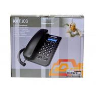 Σταθερό Ψηφιακό Τηλέφωνο Maxcom KXT100 Μαύρο με Οθόνη και Ασφάλεια Κλειδώματος Πληκτρολογίου | Σταθερά τηλέφωνα στο smart-tech.gr