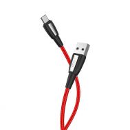 Καλώδιο σύνδεσης Κορδόνι Hoco X39 Titan USB σε Micro-USB Fast Charging 2.4A Κόκκινο 1m | ΕΠΙΤΟΙΧΙΟΙ ΦΟΡΤΙΣΤΕΣ USB & ΚΑΛΩΔΙΑ ΦΟΡΤΙΣΗΣ στο smart-tech.gr