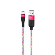 Καλώδιο σύνδεσης Hoco U85 Charming night USB σε Micro-USB 2.4A Φωσφορίζον Κόκκινο 1m | ΕΠΙΤΟΙΧΙΟΙ ΦΟΡΤΙΣΤΕΣ USB & ΚΑΛΩΔΙΑ ΦΟΡΤΙΣΗΣ στο smart-tech.gr