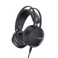 Ακουστικά Stereo Gaming Hoco W100 Touring 3.5mm με Μικρόφωνο, Ρύθμιση Έντασης Ήχου και LED Φωτισμό Μαύρα | GAMING Ακουστικά (Headsets) στο smart-tech.gr
