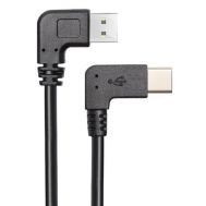 POWERTECH Καλώδιο USB σε USB Type-C CAB-U134, 90°, Dual Easy USB, 0.5m | Καλώδια & Adaptors στο smart-tech.gr