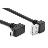POWERTECH Καλώδιο USB σε USB Micro-B CAB-U137, 90°, Dual Easy USB, 1m | Καλώδια & Adaptors στο smart-tech.gr