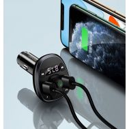 USAMS FM transmitter με οθόνη US-CC115, 2x USB, SD card, 3.4A, μαύρο | ΛΟΙΠΑ ΑΞΕΣΟΥΑΡ ΑΥΤΟΚΙΝΗΤΟΥ στο smart-tech.gr