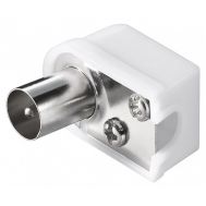 GOOBAY βύσμα coaxial 11502, γωνιακό, αρσενικό, λευκό, 10τμχ | Καλώδια RF (Κεραίας) στο smart-tech.gr