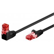 GOOBAY καλώδιο U/UTP CAT6 51514, γωνιακό, CCA AWG 25/7, 0.5m, μαύρο | Καλώδια δικτύου στο smart-tech.gr