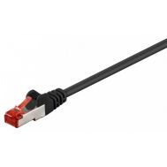 GOOBAY καλώδιο S/FTP (PiMF) CAT6 95528, CCA, AWG 27/7, 7.5m, μαύρο | Καλώδια δικτύου στο smart-tech.gr