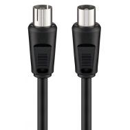 GOOBAY καλώδιο κεραίας αρσενικό σε θηλυκό 11509, <70dB, CCS, 0.5m, μαύρο | Καλώδια RF (Κεραίας) στο smart-tech.gr