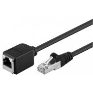 GOOBAY καλώδιο προέκτασης F/UTP CAT5e 91883, copper, AWG 26, 3m, μαύρο | Καλώδια δικτύου στο smart-tech.gr