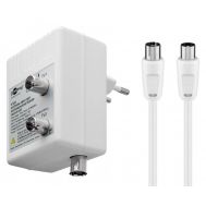 GOOBAY ενισχυτής κεραίας 67226, 2 συσκευές, DVB-T DVB-T2 DVB-C, λευκός | Ενισχυτές Γραμμής - Σήματος Τηλεόρασης στο smart-tech.gr