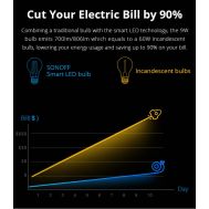SONOFF Smart λάμπα LED Filament B02-F-ST64, Wi-Fi, 7W, E27, 1800K-5000K | Λάμπες - Λαμπτήρες - Φωτιστικά στο smart-tech.gr