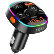 Akai FMT-52BT FM transmitter με LED, Hands Free, φορτιστή αυτοκινήτου, Bluetooth, micro SD, και 2 USB | FM Transmitter (Αναμεταδότες FM) στο smart-tech.gr