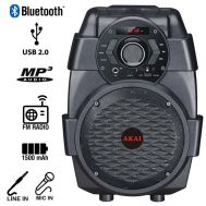 Akai ABTS-806 Φορητό ηχείο Bluetooth με USB, Aux-In και είσοδο μικροφώνου – 10 W | Karaoke - Party Speakers στο smart-tech.gr