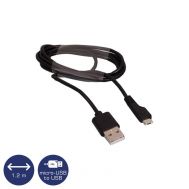 Osio OTU-395 Μαύρο Καλώδιο USB σε micro USB 1.2 m | USB στο smart-tech.gr