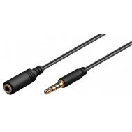 GOOBAY προέκταση καλωδίου ήχου 3.5mm 62480, 4 pin stereo, CU, 3m, μαύρο | Λοιπά Καλώδια, Adaptors & Μετατροπείς στο smart-tech.gr