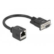 DELOCK αντάπτορας από serial DB9 RS-232 σε RJ45, μαύρος | Καλώδια δικτύου στο smart-tech.gr