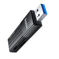 Αναγνώστης Κάρτας Μνήμης Hoco HB20 Mindful 2 σε 1 USB 3.0 έως 5Gbps και 2TB για Micro SD και SD Μαύρος | CARD READERS στο smart-tech.gr