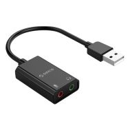 ORICO USB κάρτα ήχου SKT2, USB2.0, 2x 3.5mm, μαύρο | USB - PCI Κάρτες δικτύου στο smart-tech.gr
