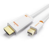 CABLETIME καλώδιο Mini DisplayPort σε HDMI AV588, 4K/60Hz, 1.8m, λευκό | Λοιπά Καλώδια, Adaptors & Μετατροπείς στο smart-tech.gr
