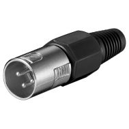 POWERTECH βύσμα μικρόφωνου XLR CAB-V034, 3 Pin, μαύρο | Λοιπά Καλώδια, Adaptors & Μετατροπείς στο smart-tech.gr