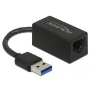DELOCK αντάπτορας USB 3.1 σε RJ45 65903, Gen 1, 1000Mbps, 12cm, μαύρος | USB - PCI Κάρτες δικτύου στο smart-tech.gr
