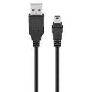GOOBAY καλώδιο USB σε USB Mini 50768, copper, 480Mbps, 5V, 3m, μαύρο | ΕΠΙΤΟΙΧΙΟΙ ΦΟΡΤΙΣΤΕΣ USB & ΚΑΛΩΔΙΑ ΦΟΡΤΙΣΗΣ στο smart-tech.gr
