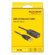 DELOCK καλώδιο USB 2.0 αρσενικό σε θηλυκό 82308, 480Mbps, 5m, μαύρο | ΕΠΙΤΟΙΧΙΟΙ ΦΟΡΤΙΣΤΕΣ USB & ΚΑΛΩΔΙΑ ΦΟΡΤΙΣΗΣ στο smart-tech.gr