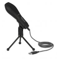 DELOCK μικρόφωνο με επιτραπέζια βάση 65939, πυκνωτικό, USB, μαύρο | Ενσύρματα Μικρόφωνα στο smart-tech.gr