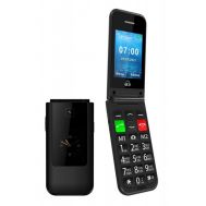 POWERTECH Κινητό Τηλέφωνο Sentry Dual II, 2 οθόνες, SOS Call, μαύρο | Κινητά Τηλέφωνα για Ηλικιωμένους στο smart-tech.gr