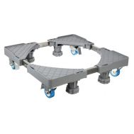 Βάση λευκών συσκευών TOOL-0072, με ρόδες, ρυθμιζόμενη, max 400kg, γκρι | ΟΙΚΙΑΚΟΣ ΕΞΟΠΛΙΣΜΟΣ στο smart-tech.gr