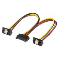 POWERTECH καλώδιο SATA 15pin male σε 2x 15pin female 90° CAB-W040 | ΚΑΛΩΔΙΑ & ADAPTORS ΓΙΑ ΥΠΟΛΟΓΙΣΤΕΣ στο smart-tech.gr