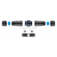 GOOBAY αδιάβροχος σύνδεσμος RJ45 Cat 6A 44416, IP68, μαύρο | Καλώδια δικτύου στο smart-tech.gr