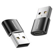 JOYROOM αντάπτορας USB σε USB Type-C S-H152, μαύρος, 2τμχ | Καλώδια USB-C (Type-C) στο smart-tech.gr