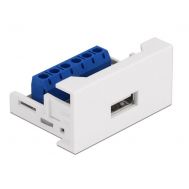 DELOCK module USB σε terminal block Easy 45 81343, 22.5x45mm, λευκό | Rack Cabinets στο smart-tech.gr