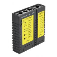 DELOCK tester καλωδίων 86407, λειτουργία εύρεσης θύρας, RJ45/RJ12, μαύρο | Μηχανήματα - Πολύμετρα στο smart-tech.gr