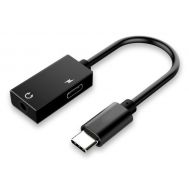 POWERTECH καλώδιο USB Type-C σε USB Type-C/3.5mm CAB-UC053, 0.11m, μαύρο | Καλώδια USB-C (Type-C) στο smart-tech.gr