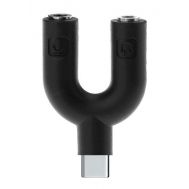 POWERTECH αντάπτορας USB Type-C σε 2x 3.5mm CAB-J052, μαύρος | ΕΠΙΤΟΙΧΙΟΙ ΦΟΡΤΙΣΤΕΣ USB & ΚΑΛΩΔΙΑ ΦΟΡΤΙΣΗΣ στο smart-tech.gr