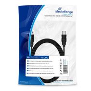 Καλώδιο MediaRange USB 2.0 Extension AM/AF 3.0M Black (MRCS111) | USB στο smart-tech.gr