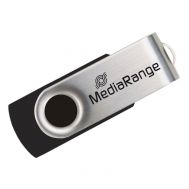 MediaRange USB 2.0 Flash Drive 64GB (Black/Silver) (MR912) | USB FLASH DRIVES - STICKS στο smart-tech.gr