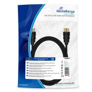 ??????? MediaRange HDMI? High Speed with Ethernet connection, gold-plated contacts, 10.2 Gbit/s data transfer rate, 2.0m, black (MRCS210) | Καλώδια HDMI στο smart-tech.gr