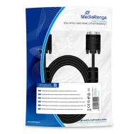 ??????? MediaRange SVGA monitor connection cable, with ferrite cores, VGA/VGA, 3.0m., Black (MRCS114) | VGA στο smart-tech.gr