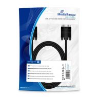 ??????? MediaRange SVGA monitor connection cable, VGA/VGA, 1.8m., Black (MRCS105) | VGA στο smart-tech.gr